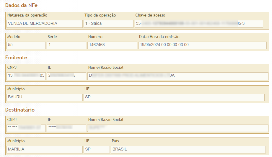 Portal SEFAZ | Baixar XML de NF-e