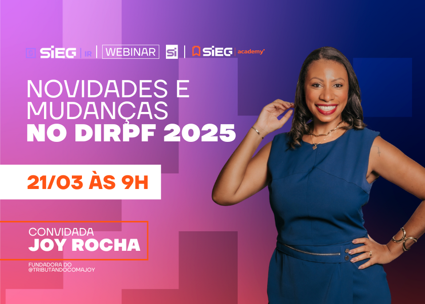 Roy Rocha será a convidada do bate-papo sobre DIRFP 2025, ao vivo, no YouTube do SIEG Academy.